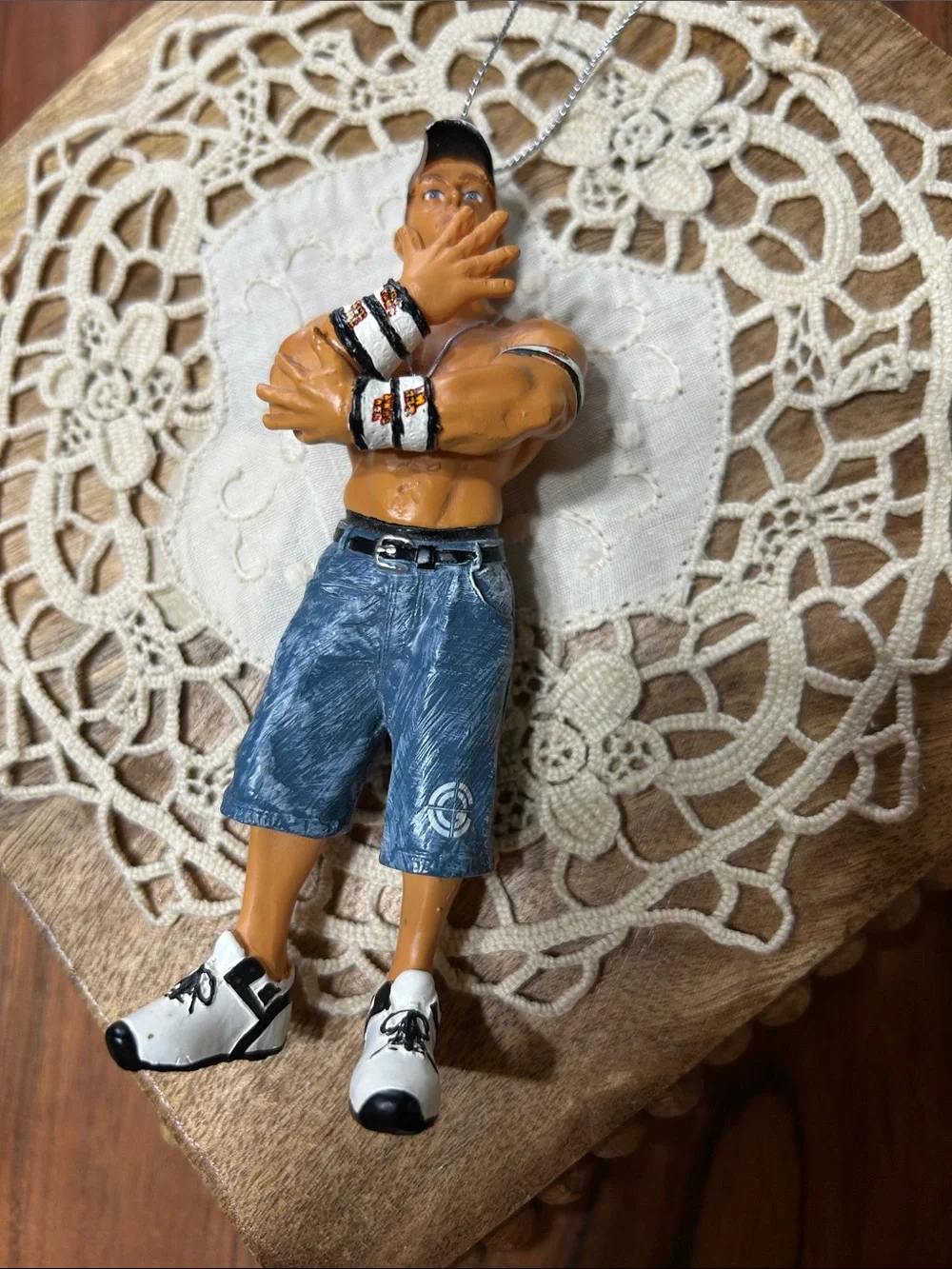 Vintage Resin John Cena WWE Ornament by Forever Collectibles **RARE** NWT Unused